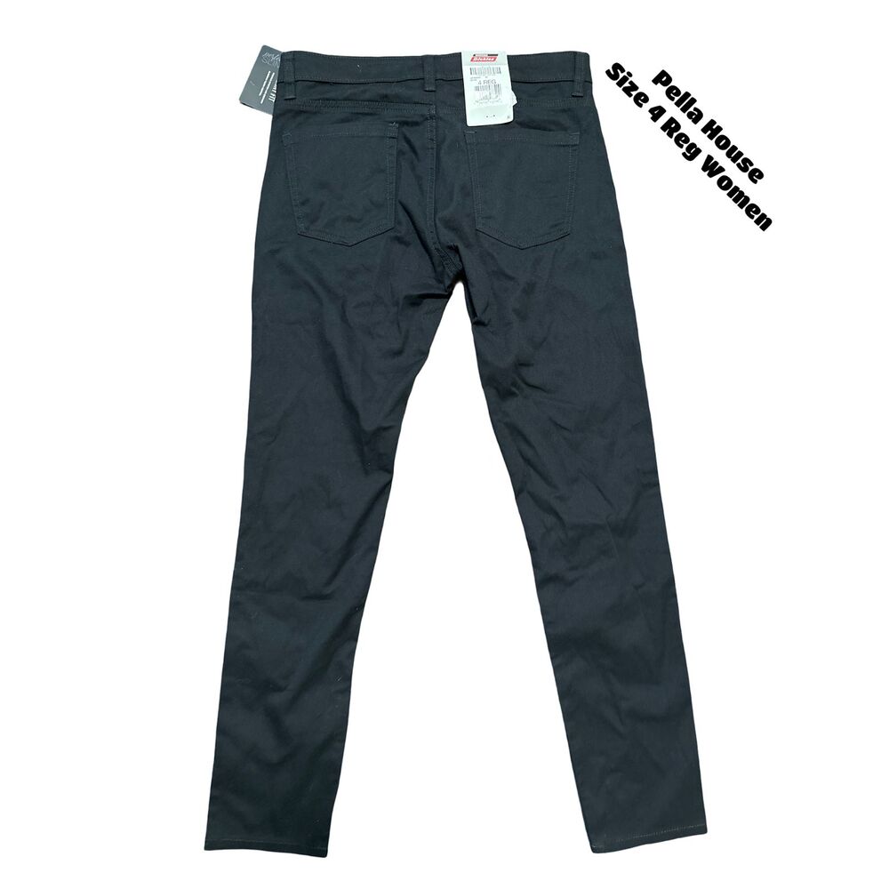 Genuine Dickies Women's Stretch Twill Skinny Service Pant Rinse Black Size 4 - Picture 4 of 6